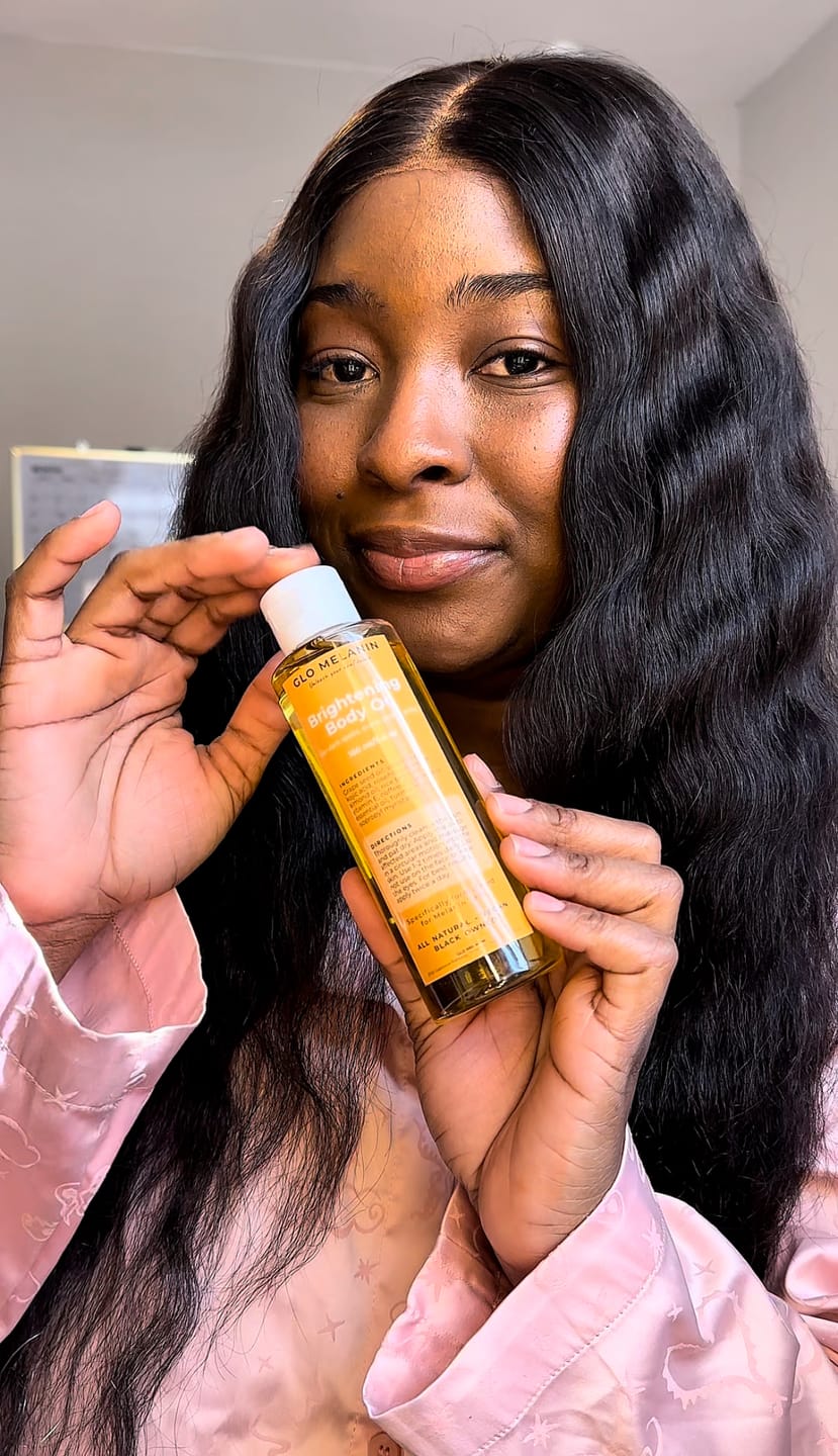 Customer photo review of Brightening Body Oil