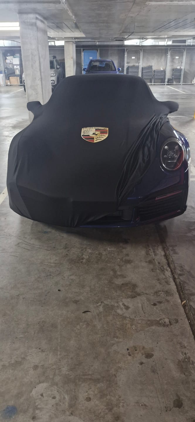 Customer photo review of Custom360 Indoor Bespoke Premium Custom Car Covers - Porsche
