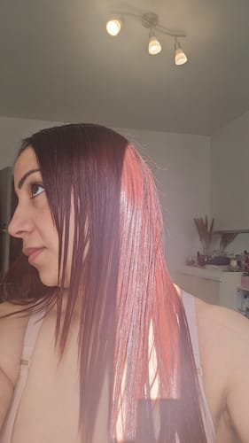 Customer photo review of Lissage Au Tanin au Pépins de Raisin + Shampoing Clarifiant