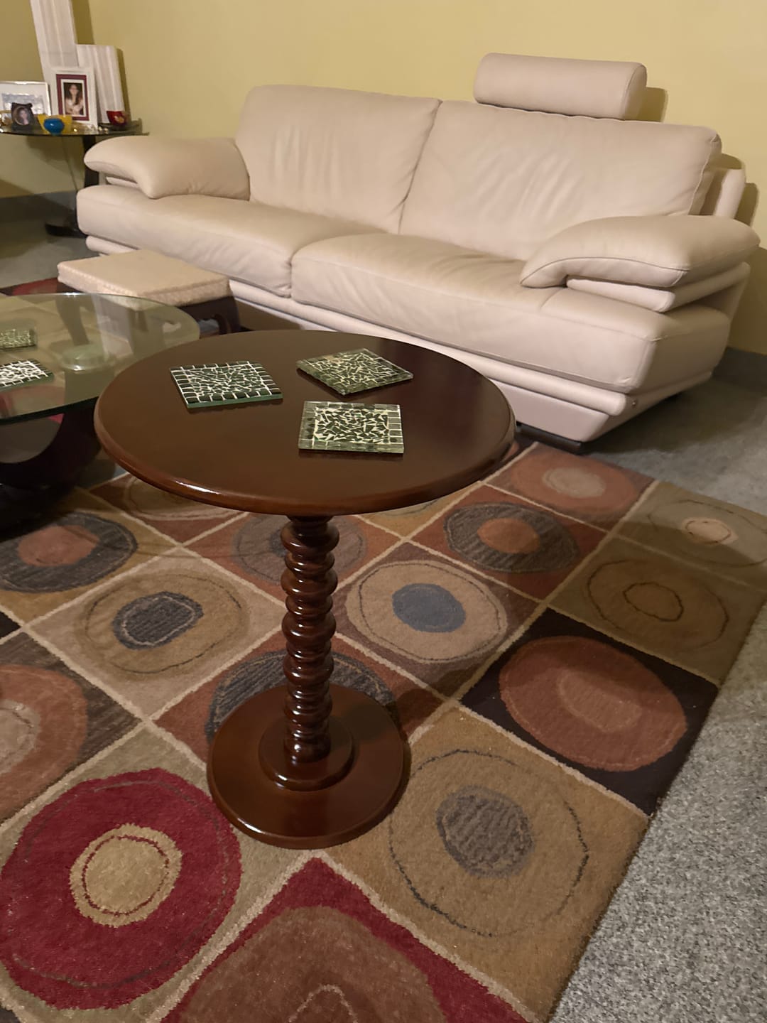 Customer photo review of Wooden Side Table for Living Room Coffee End Table