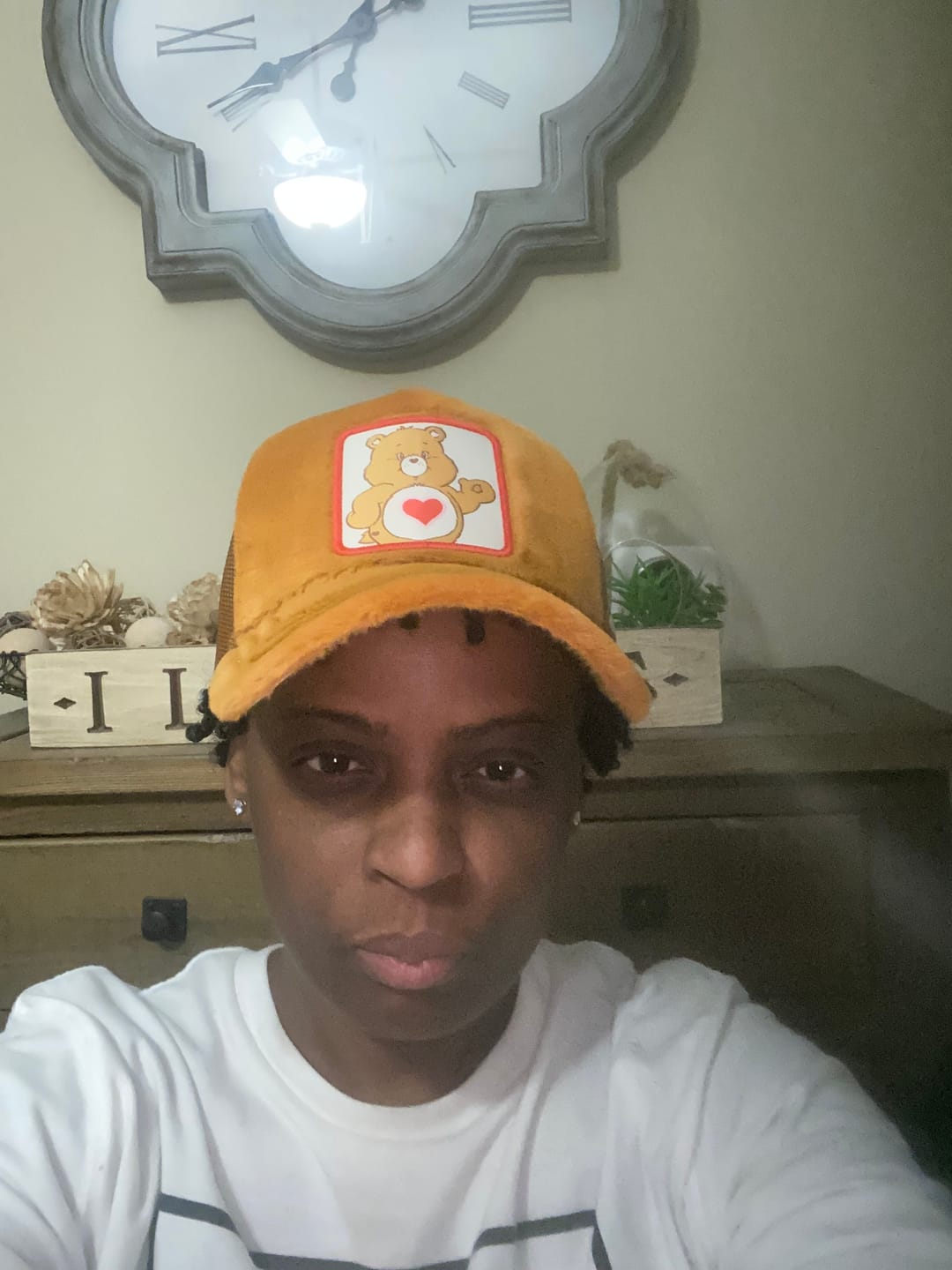 Customer photo review of OVERLORD X Care Bears:  Tender Heart Bear Trucker Cap
