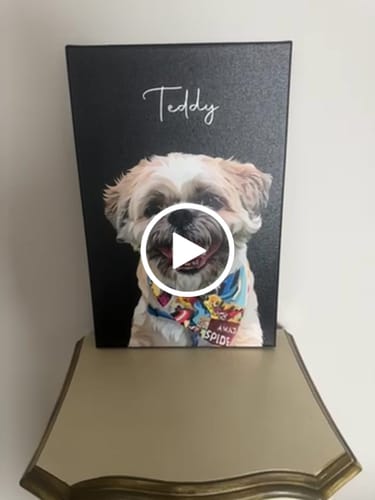Customer video review of Pet Art Canvas Wrap