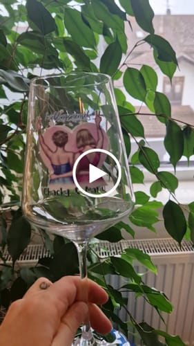 Kundenbewertung mit Video zu Leonardo Puccini Weinglas mit UV Druck - Beste Freundin Konfiguration