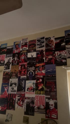 Customer photo review of FORMULA 1 WALL COLLAGE POSTERS