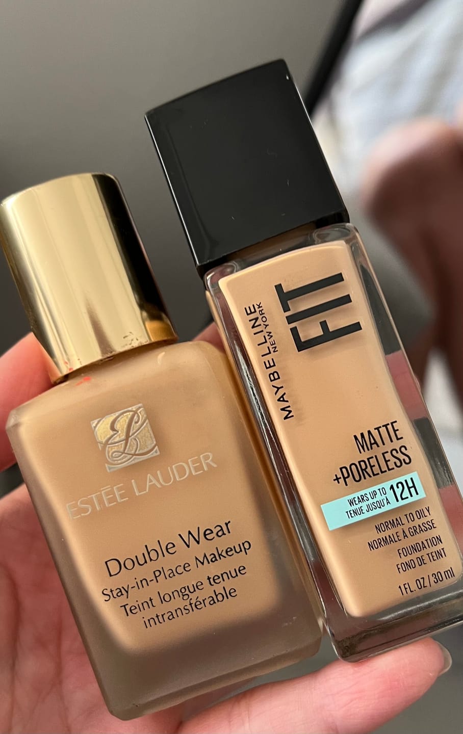 Customer photo review of Fit Me Matte + Poreless Liquid Foundation