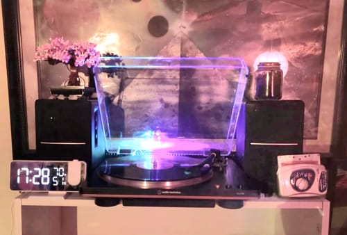 Customer photo review of R1280DBs Powered Bluetooth Bookshelf Speakers(Certified Refurbished)