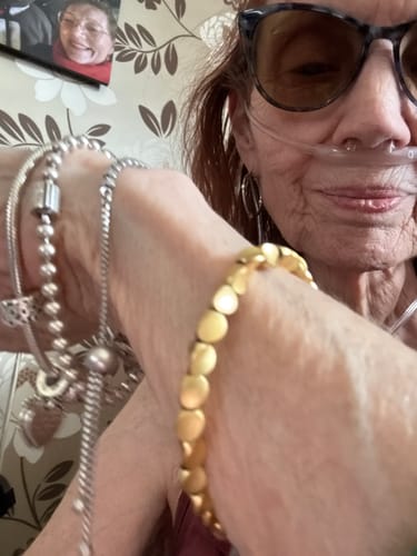 Customer photo review of Tibetan Bracelet of Fortune