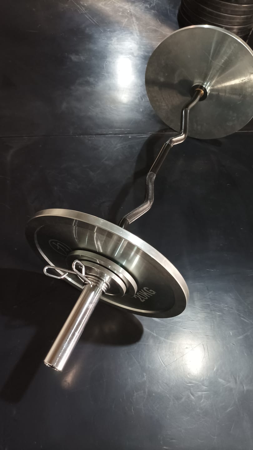 Customer photo review of Riot EZ Curl Bar, 12kg - Black Shaft