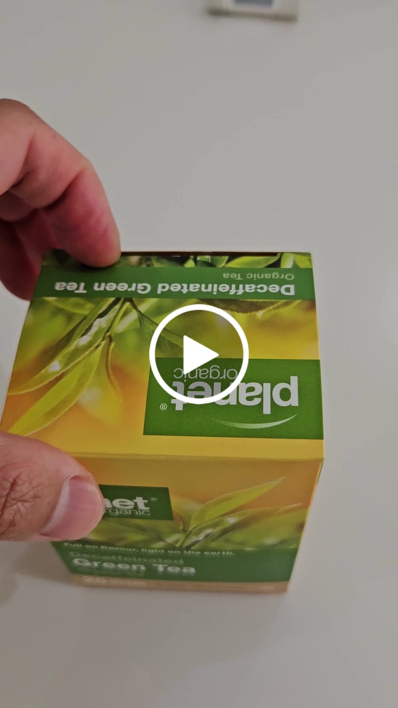 Customer video review of Green Decaffeinated 25 Teabags - Certified Organic