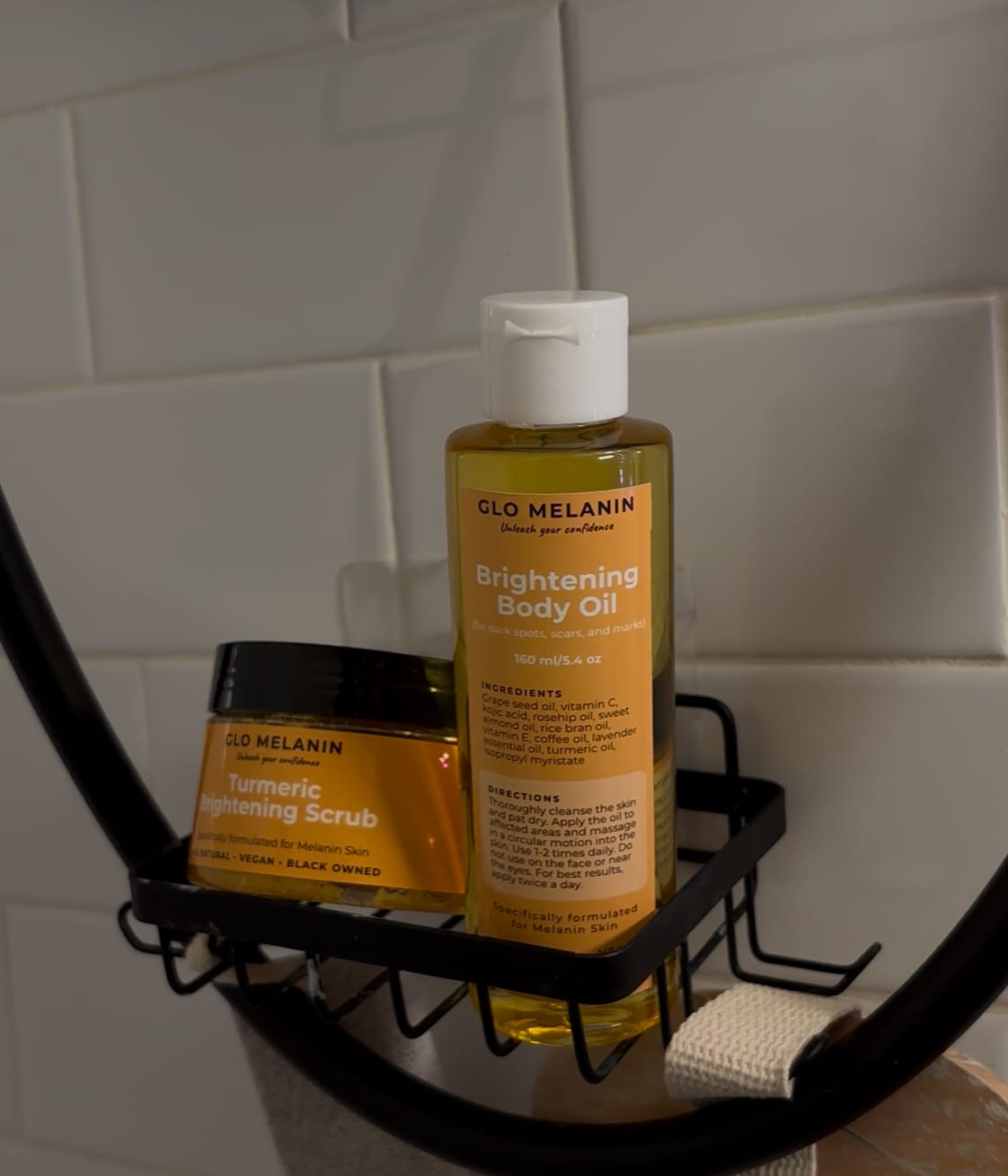 Customer photo review of Brightening Body Oil