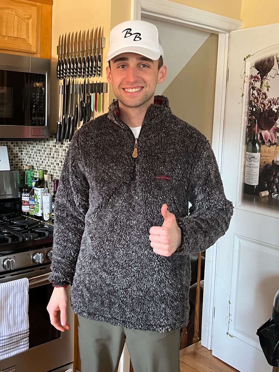 Customer photo review of Reversible Sherpa 1/4 Zip