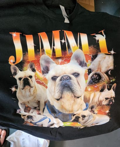 Customer photo review of Custom Unique Vintage Photo Pet Tee