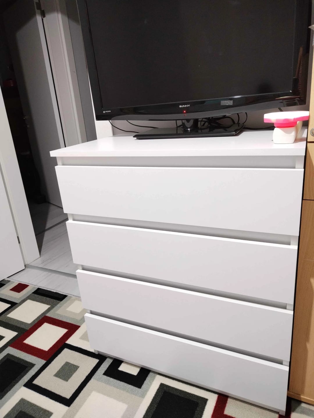 Customer photo review of Rani BE102 Şifonyer 4 Çekmeceli Yatak Odası Bebek Odası Beyaz 91 x 80 Cm