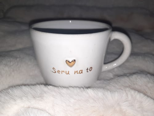 Customer photo review of Hrnek s nápisem Seru na to