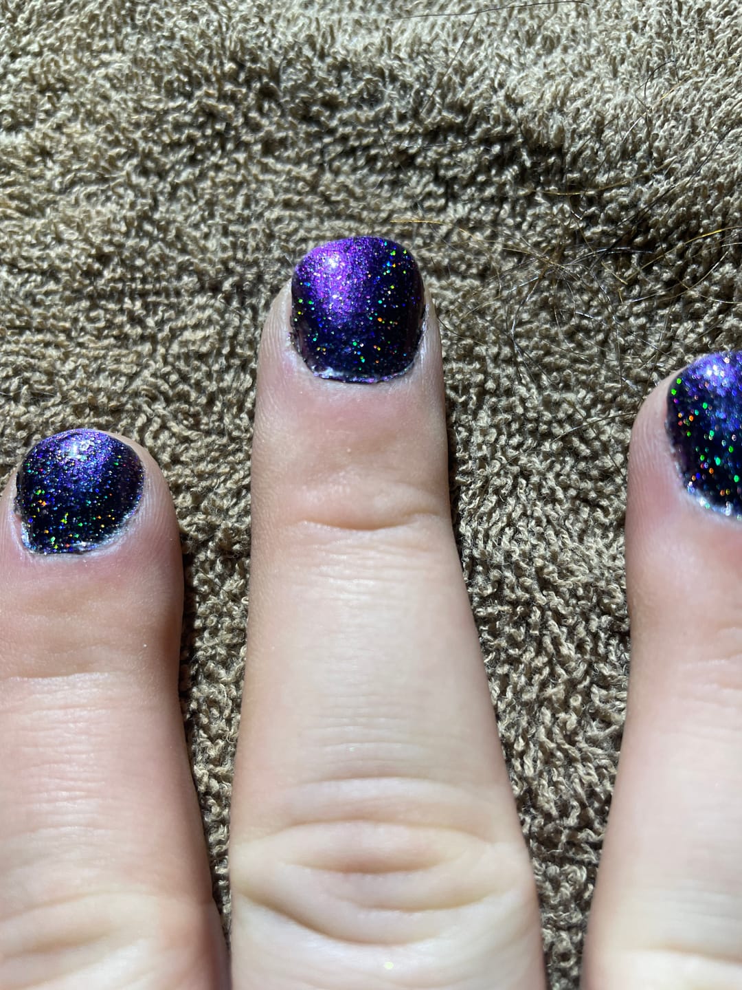 Customer photo review of Stars - Holographic Top Coat