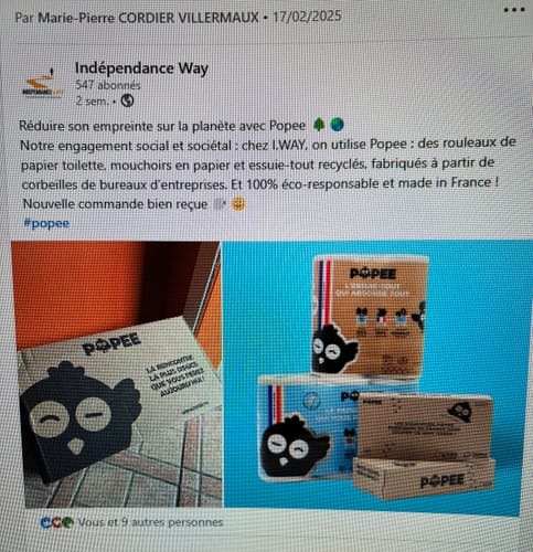 Avis photo d'un client sur KIT DÉCOUVERTE - Papier toilette, essuie-tout, mouchoirs