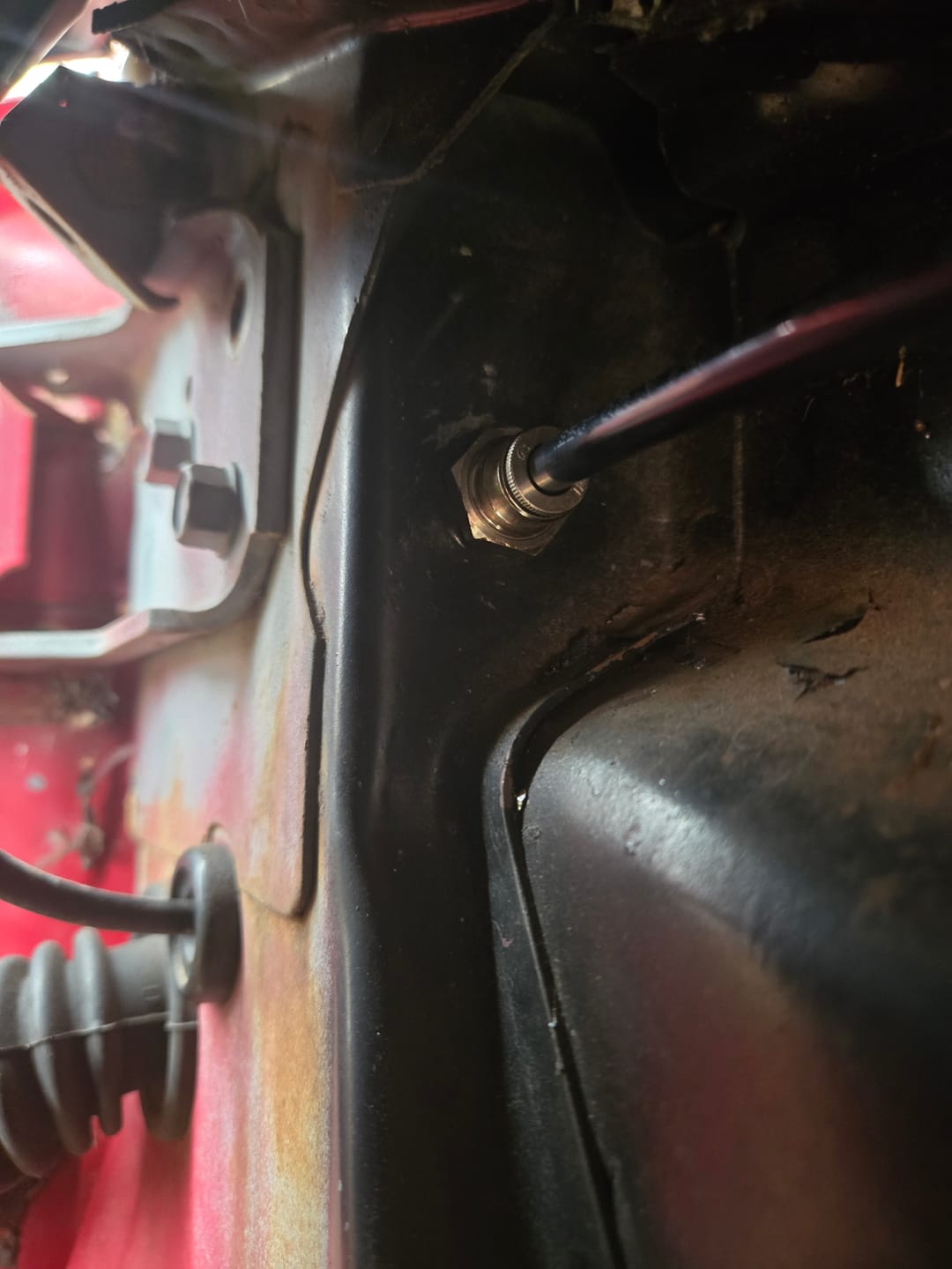 Customer photo review of Push-To-Connect 1/4" OD Tube Bulkhead Fitting