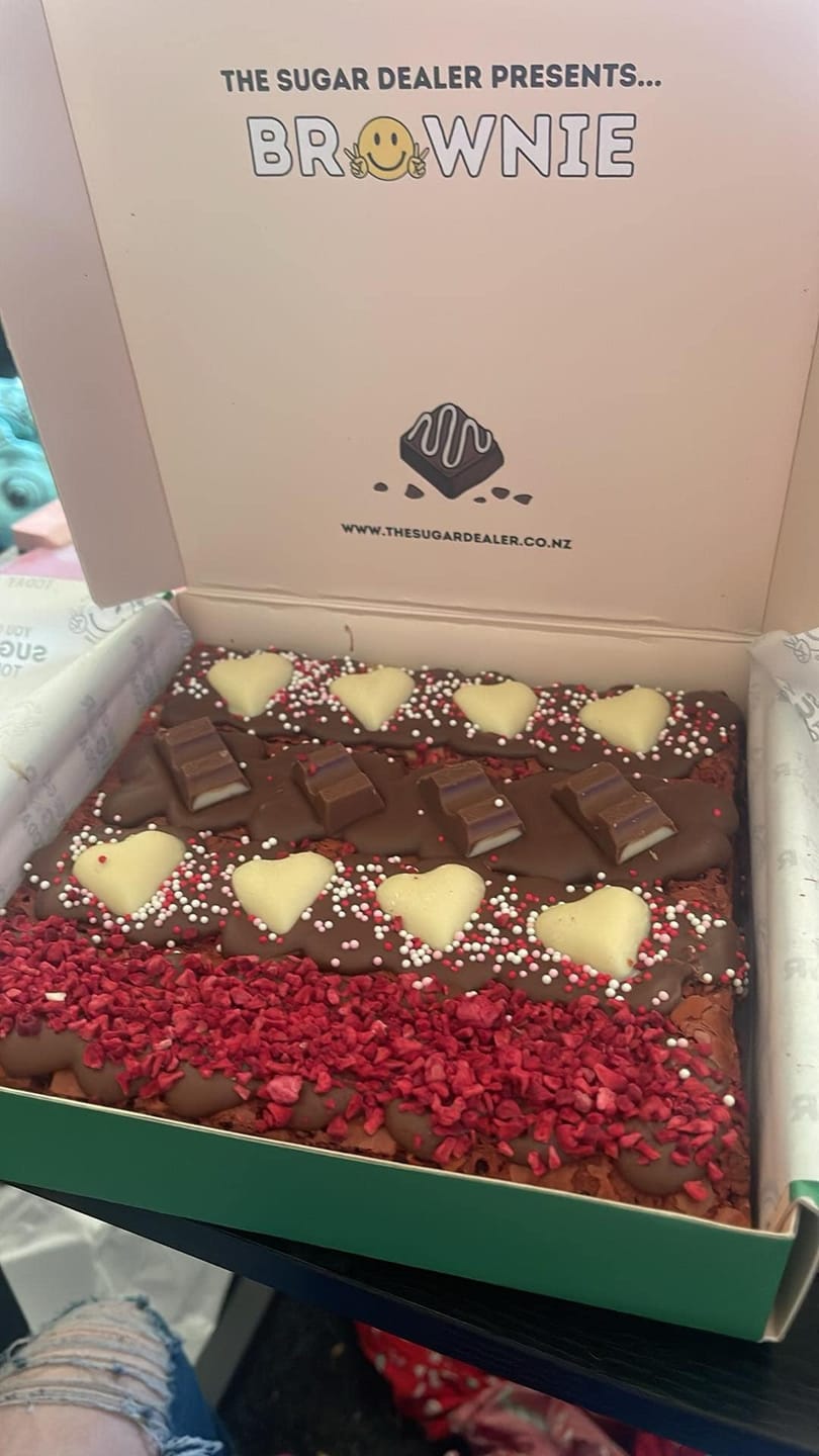 Customer photo review of Red velvet brownie