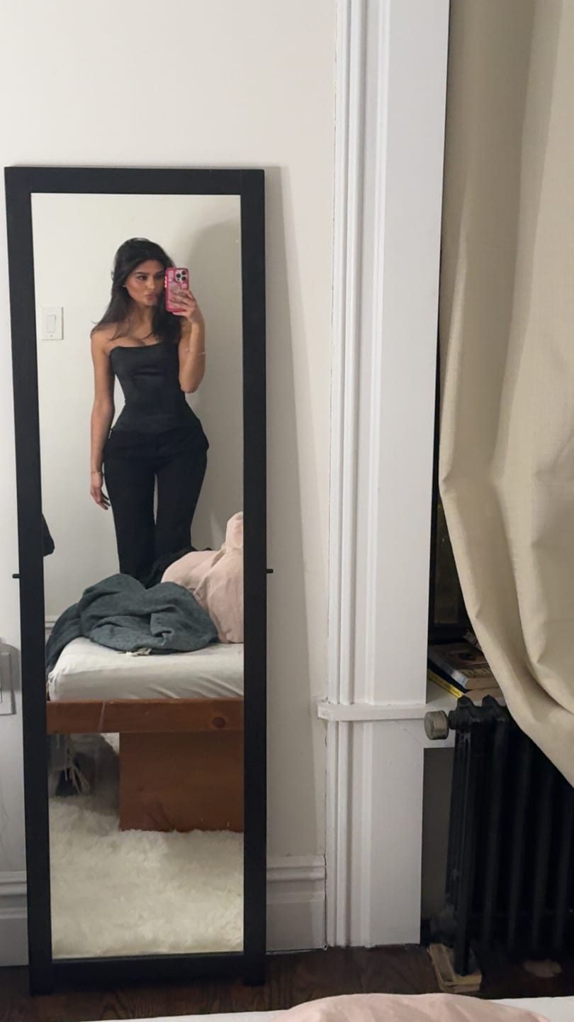 Customer photo review of Satin corset
