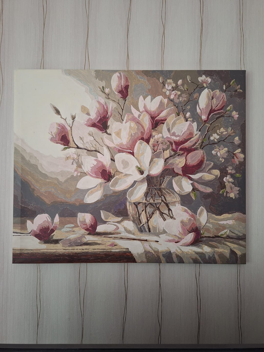 Customer photo review of Magnolia Blume – Malen nach Zahlen