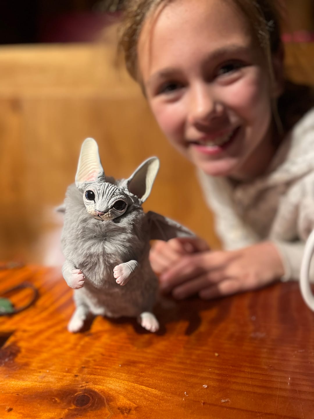 Customer photo review of Grey baby batcat