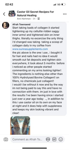 Customer photo review of Halal Collagen Protein