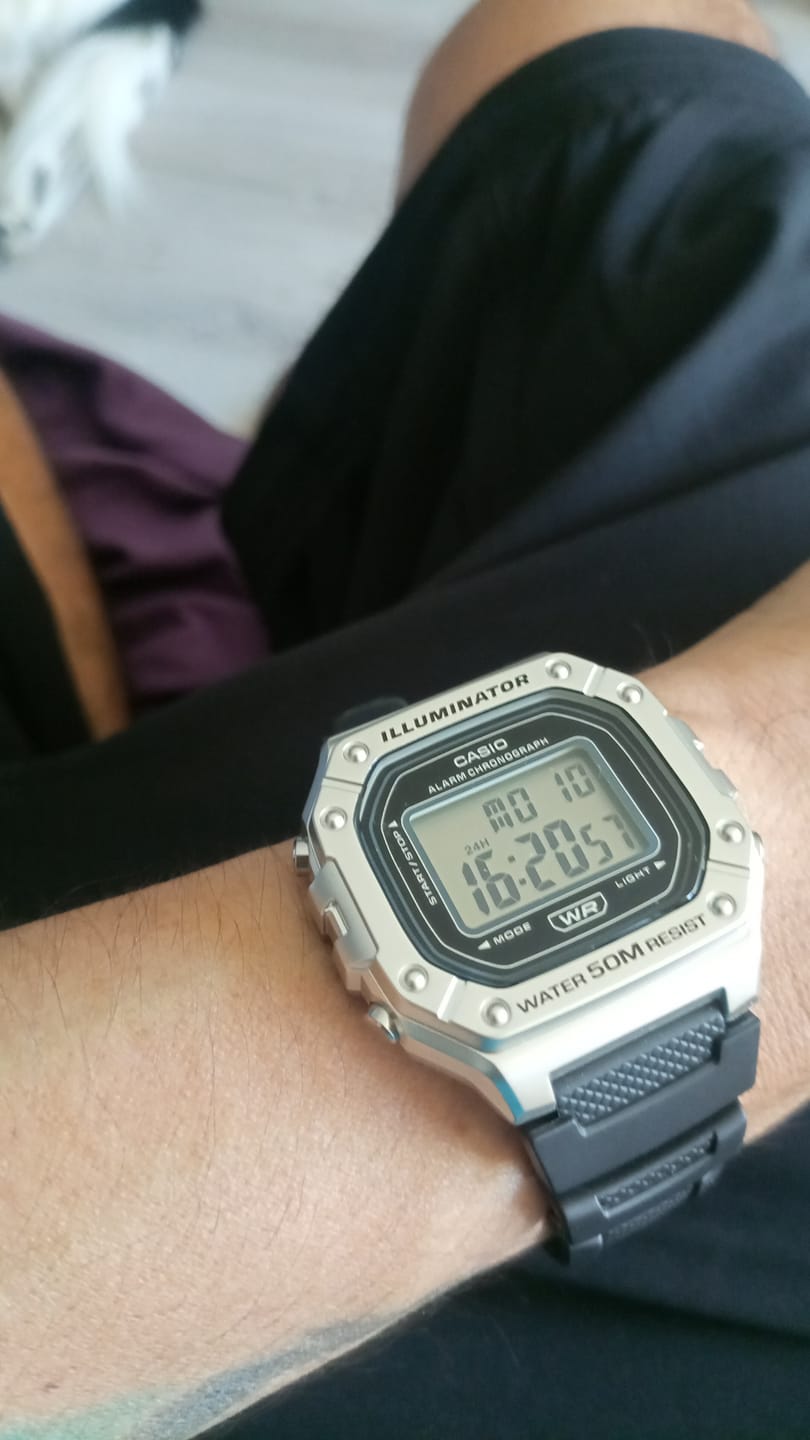 Customer photo review of Reloj Casio Vintage W-218HM-7AV Plateado