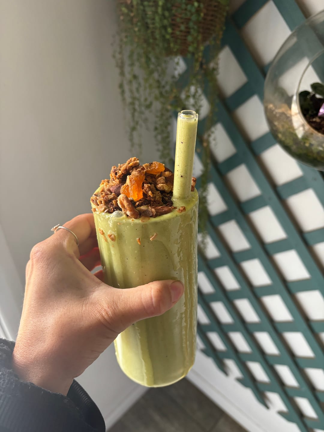 Customer photo review of Unsweetened Matcha Latte