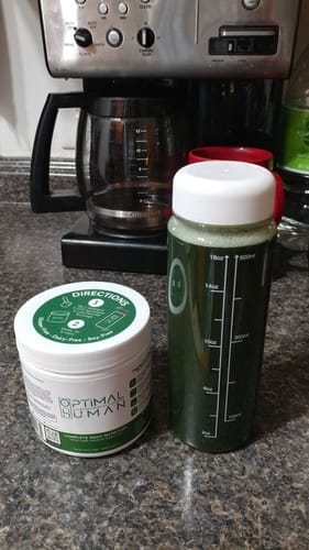 Customer photo review of Optimal Human - Superfood Greens