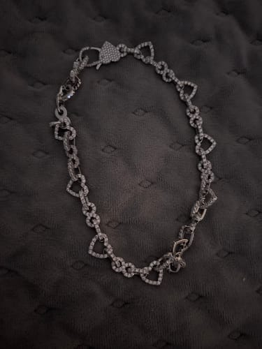 Customer photo review of Infinity Heart Link Necklace