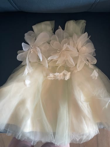 Customer photo review of Baby Flower Girl Dress Toddler Birthday Party Dress Summer Green Cake Puffy Girl Formal Dresses