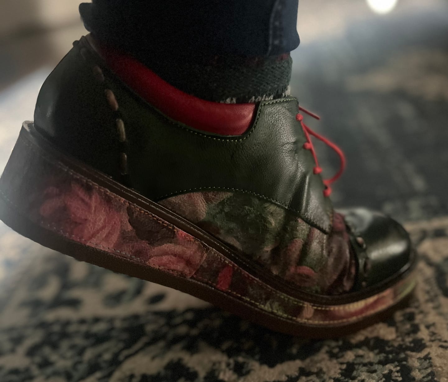 Customer photo review of Leather Handmade Comfortable Walking Boots