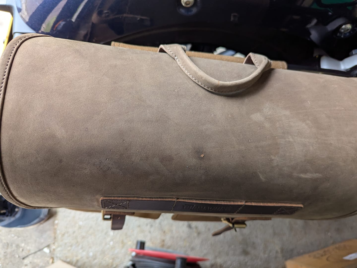 Customer photo review of expedition saddlebag