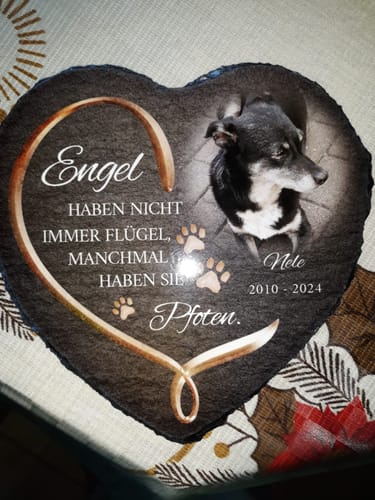Silvia W. review of Engel haben Pfoten - Individuelles Schieferherz image 1 out of 1
