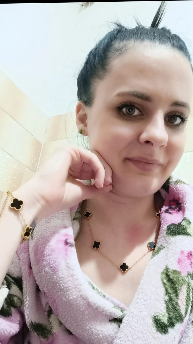 Customer photo review of Set Bratara + Colier Auriu Flower
