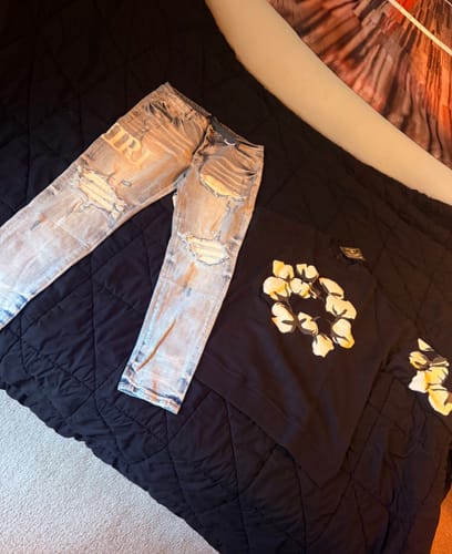 Customer photo review of Denim Tears Kapok Pattern Printed Sweatshirts