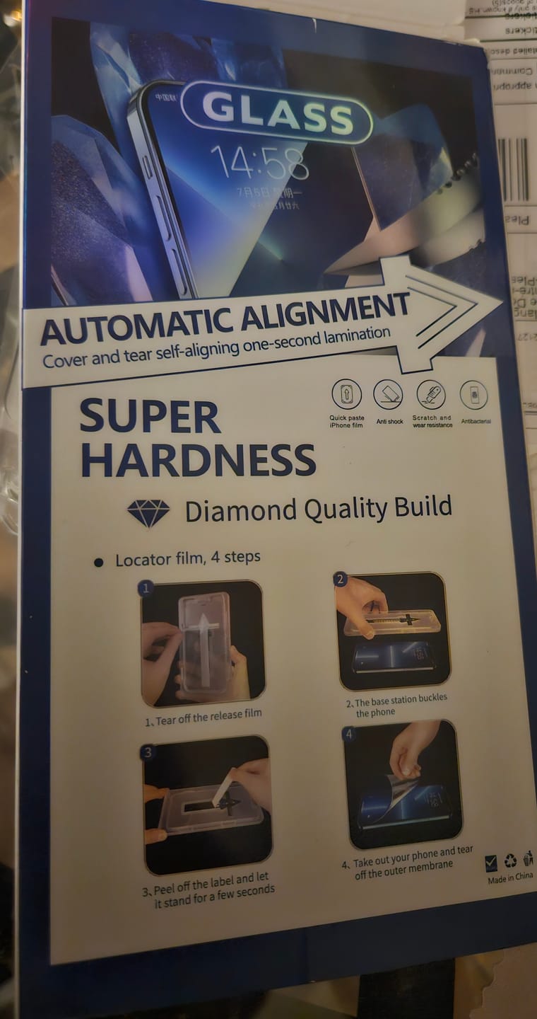 Customer photo review of Protection d'écran 3 en 1 - Samsung
