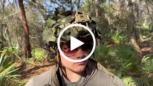 Customer video review of Predator Ghillie™ Helmet Cover