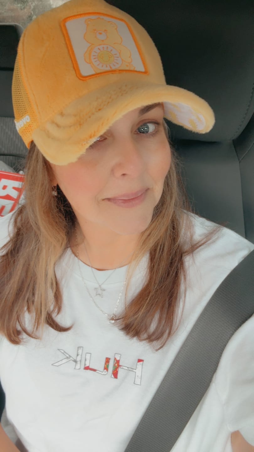 Customer photo review of OVERLORD X Care Bears:  Funshine Bear Trucker Cap