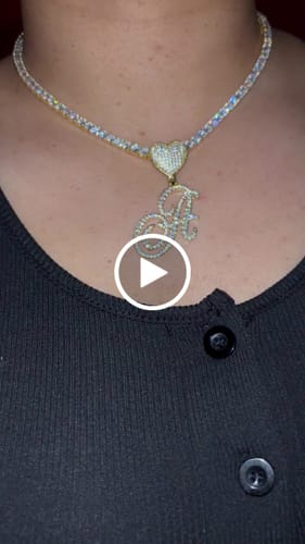 Customer video review of Kute Initial Necklace
