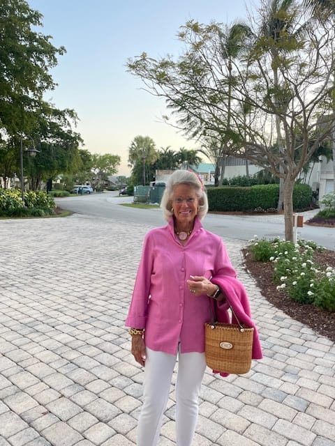 Customer photo review of Grace Top in Linen - Solid