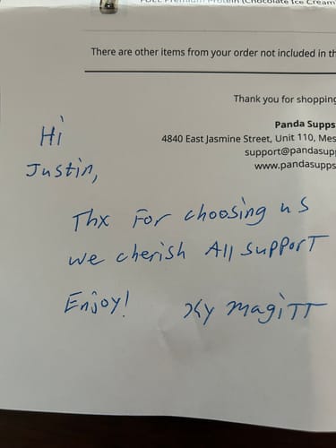 Customer photo review of FUEL Premium Protein (Chocolate Ice Cream)