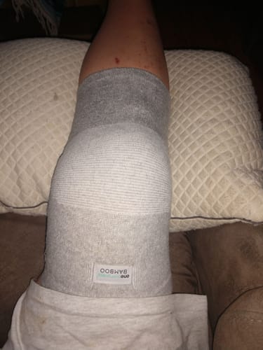 Customer photo review of Premium Bamboo Knee Sleeve (Single)
