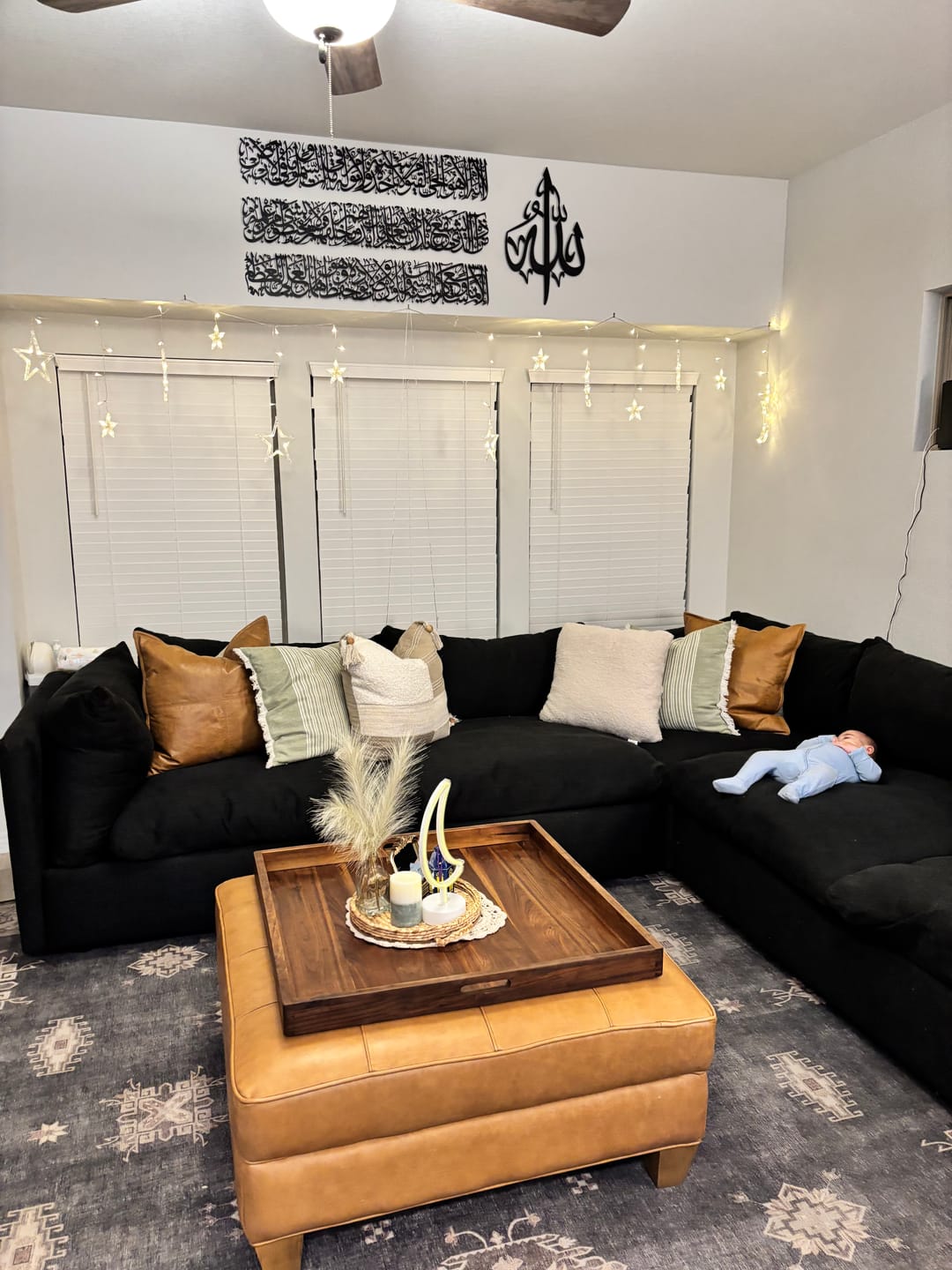 Customer photo review of Ayatul Kursi Calligraphy Metal Islamic Wall Art in 4 Pieces