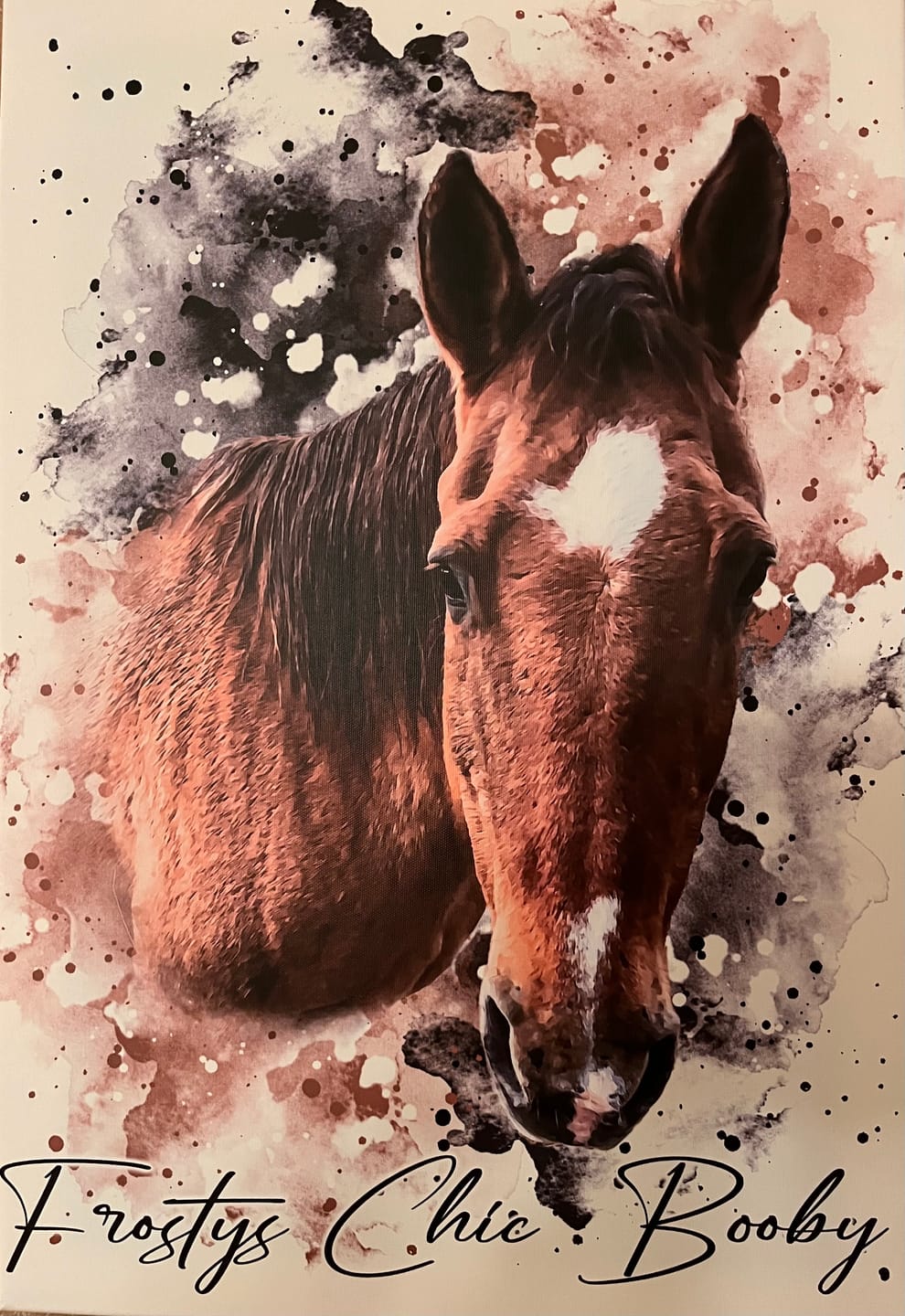 Customer photo review of Dein Pferd als Wasserfarben Portrait