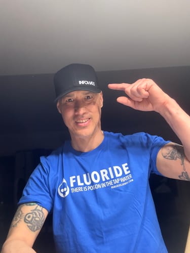 Customer photo review of Fluoride In The Water T-Shirt