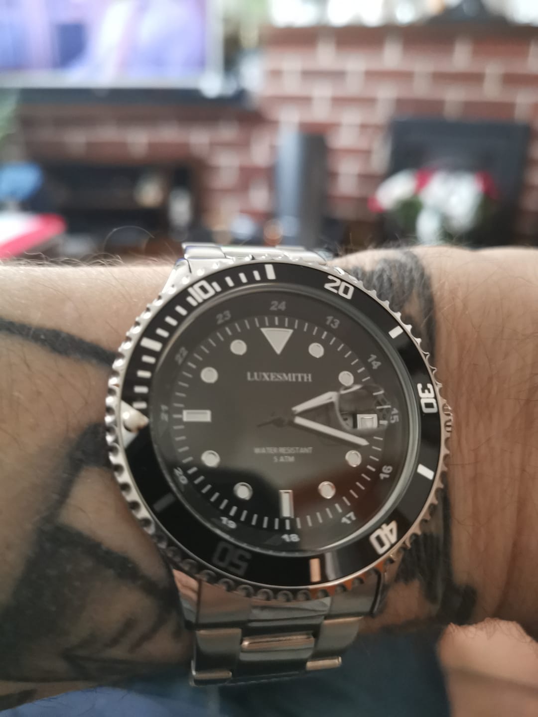 Customer photo review of Luxesmith Midnight Edition - Men's Watch