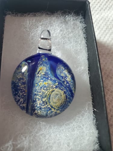 Customer photo review of Nightswirl Pendant with Ash