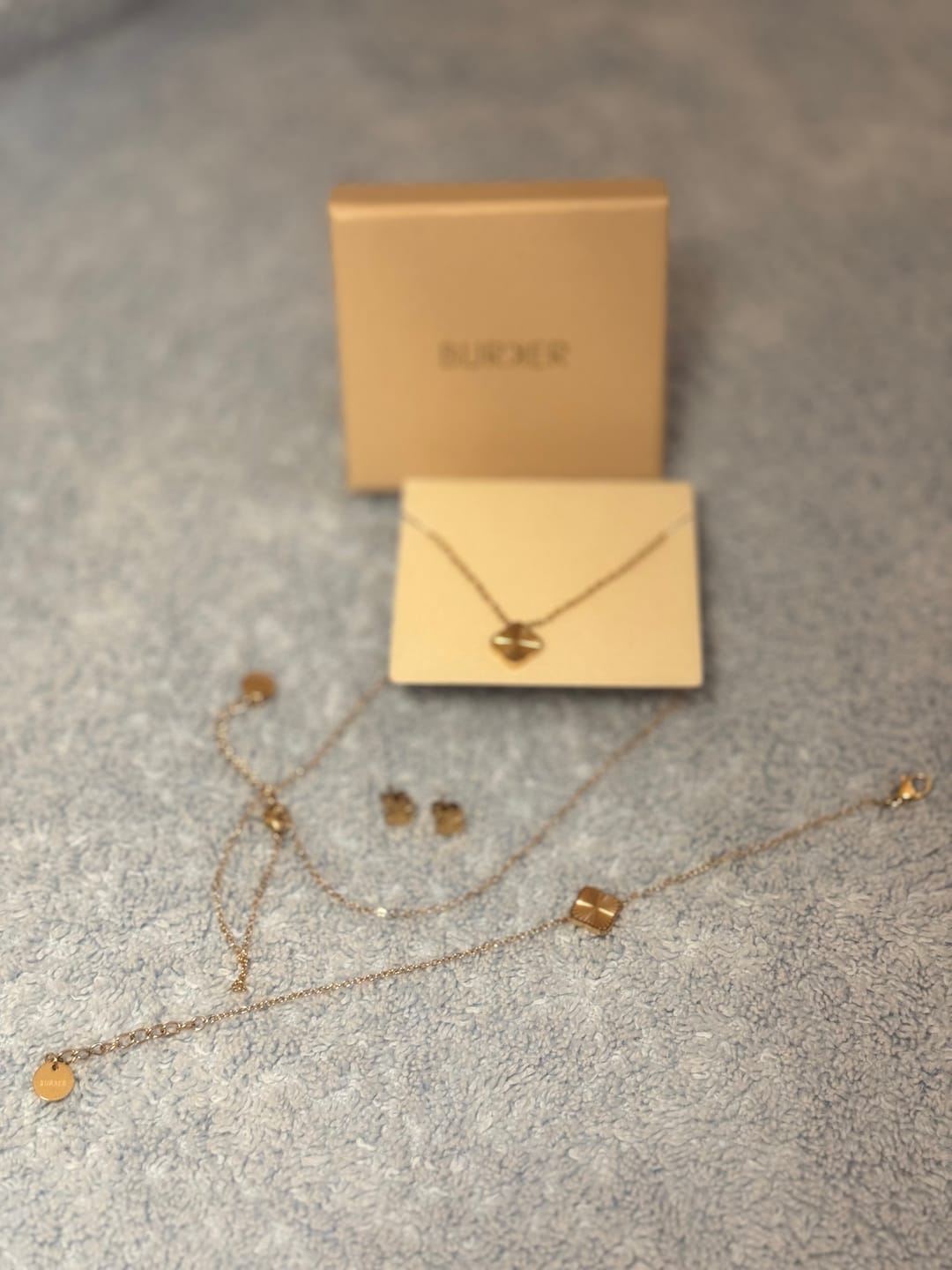 Customer photo review of Flora Gold Necklace