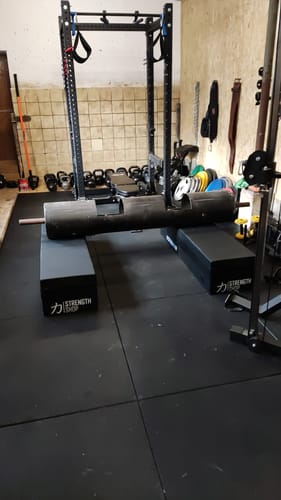 Customer photo review of Strongman Log Drop Pads, Pair